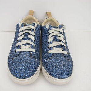 UGG Karine Chunky Glitter Blue Multi Lace Up Sneakers USA Size 9 Women